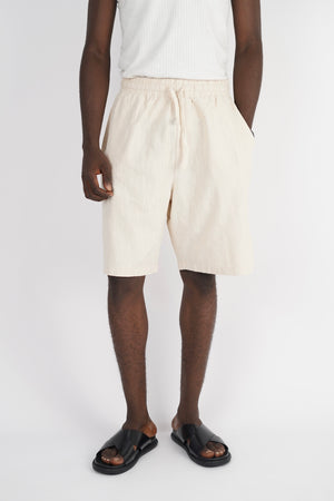 Vamos Linen Shorts in Beige