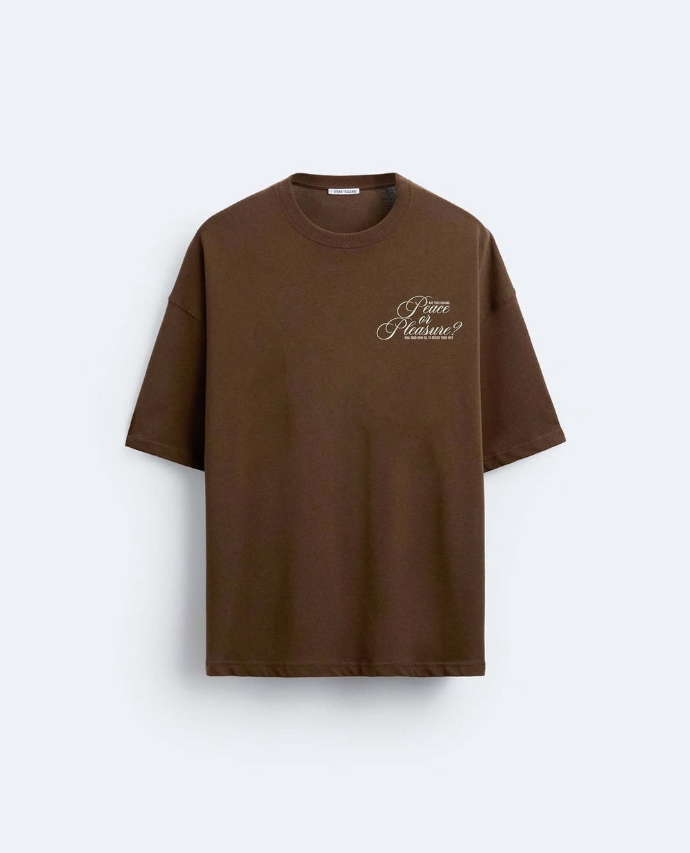 Garm Island Peace or Pleasure T-shirt in brown