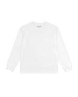Garm Island Cotton Crew Neck Longsleeve Shirt in White