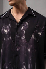 2morrow Dobberman Short Sleeve Revere Shirt in Black