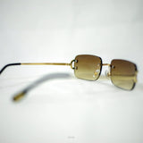 Pronged Square Frame Sun glasses in gradient