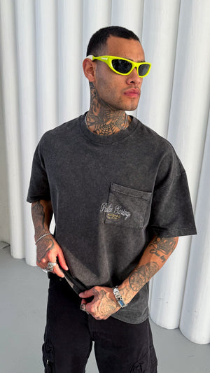 Mechanic Palm Springs Oversized T-shirt in washed grey
