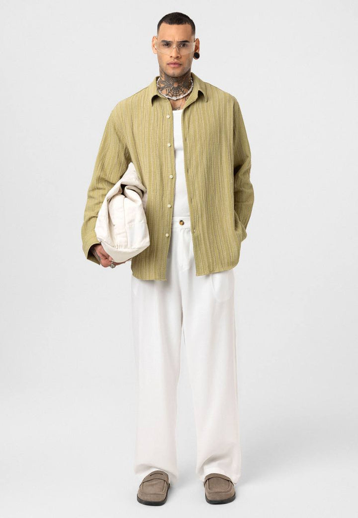Essence of Life Textured Shirt in Green