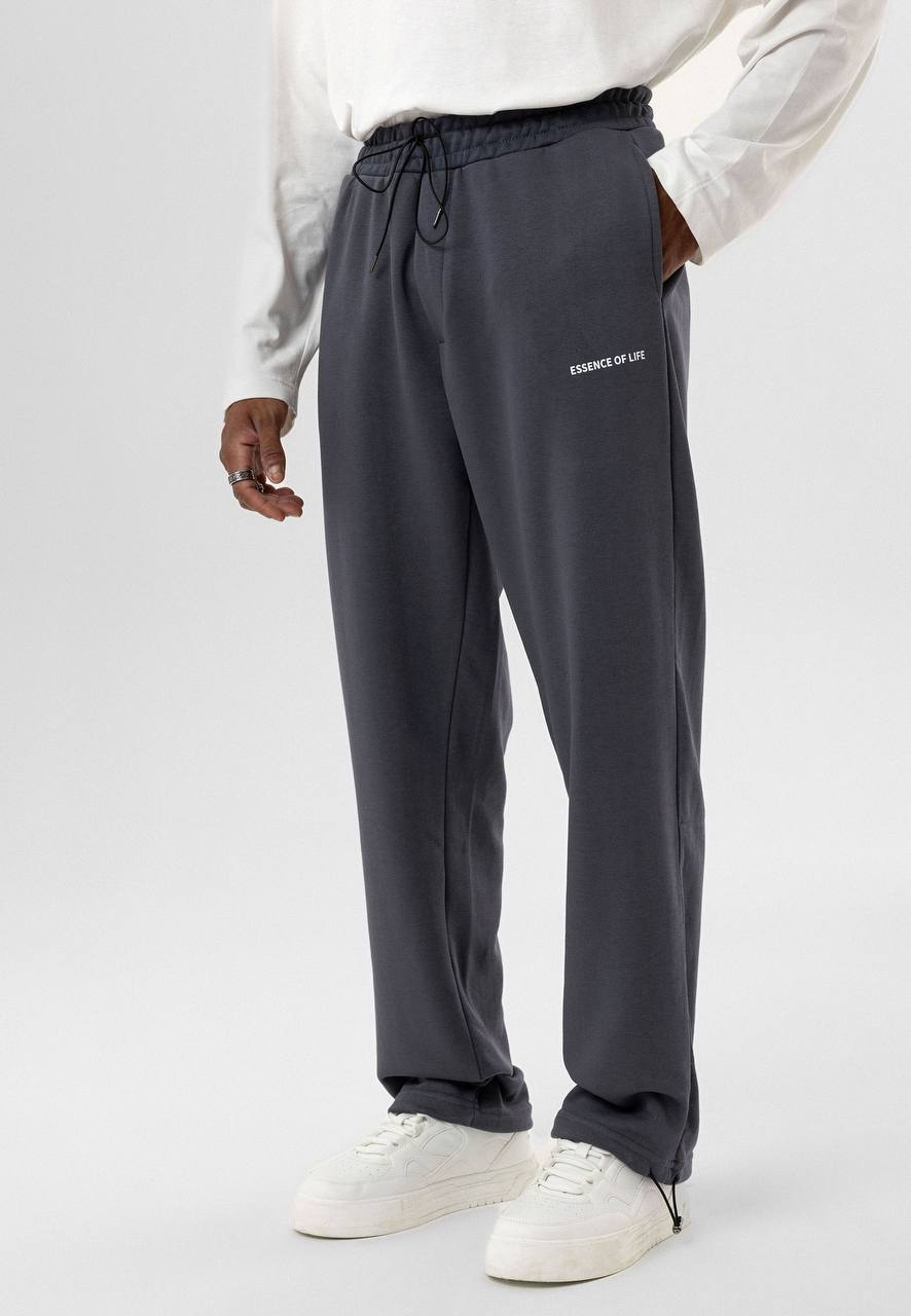 Essence of Life Adjustable Sweatpants in Smoky