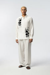 2512 Resort Linen Shirt in White