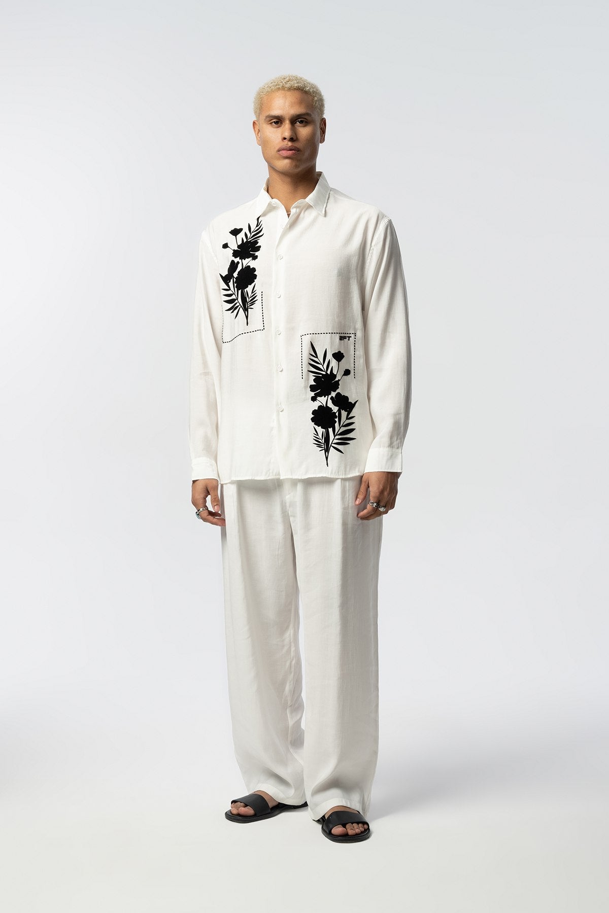 2512 Resort Linen Shirt in White