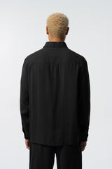 2512 Resort Linen Shirt in Black