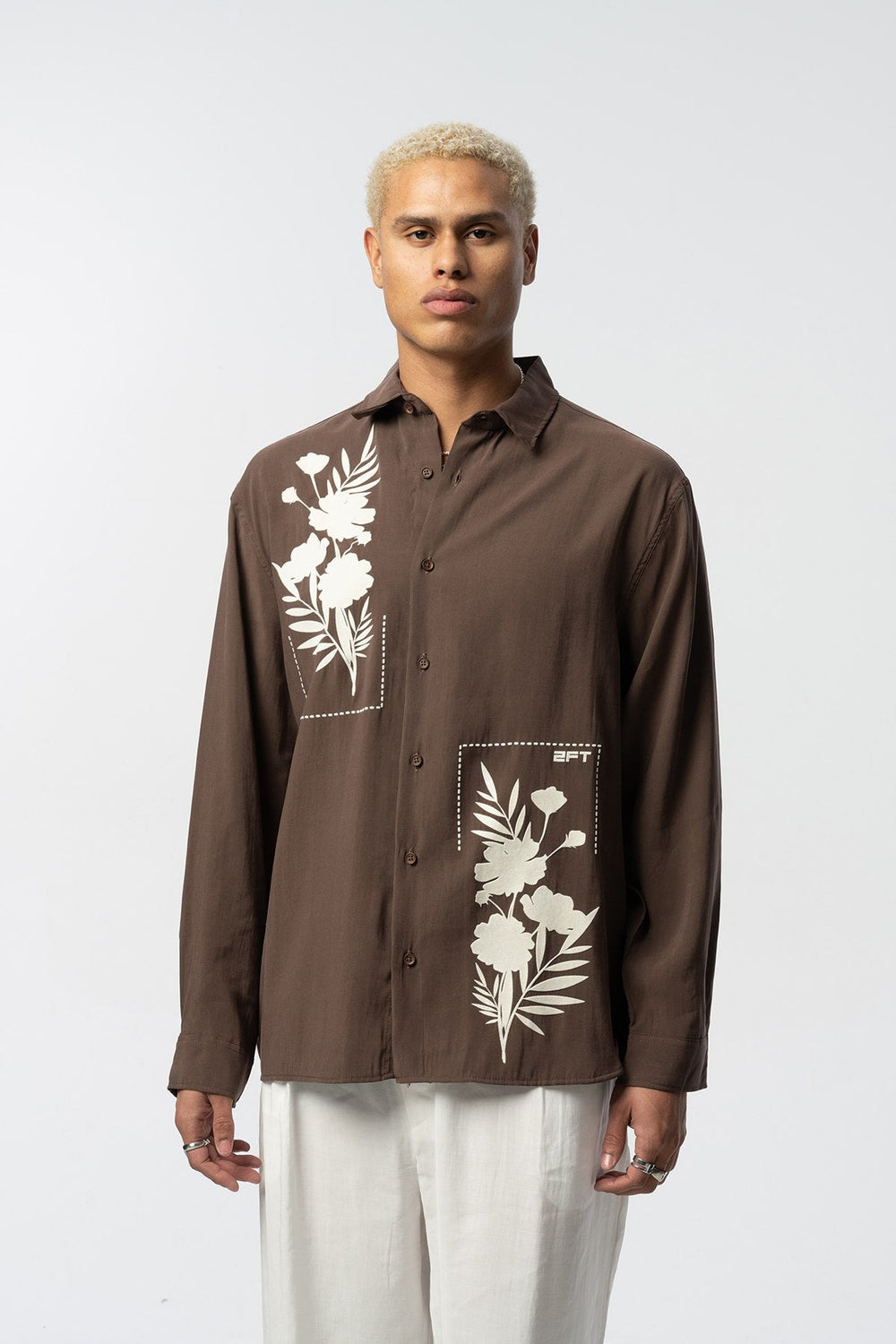 2512 Resort Linen Shirt in Brown