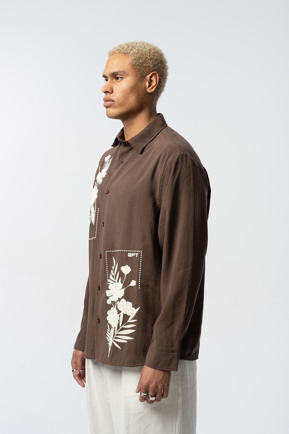 2512 Resort Linen Shirt in Brown