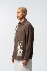 2512 Resort Linen Shirt in Brown