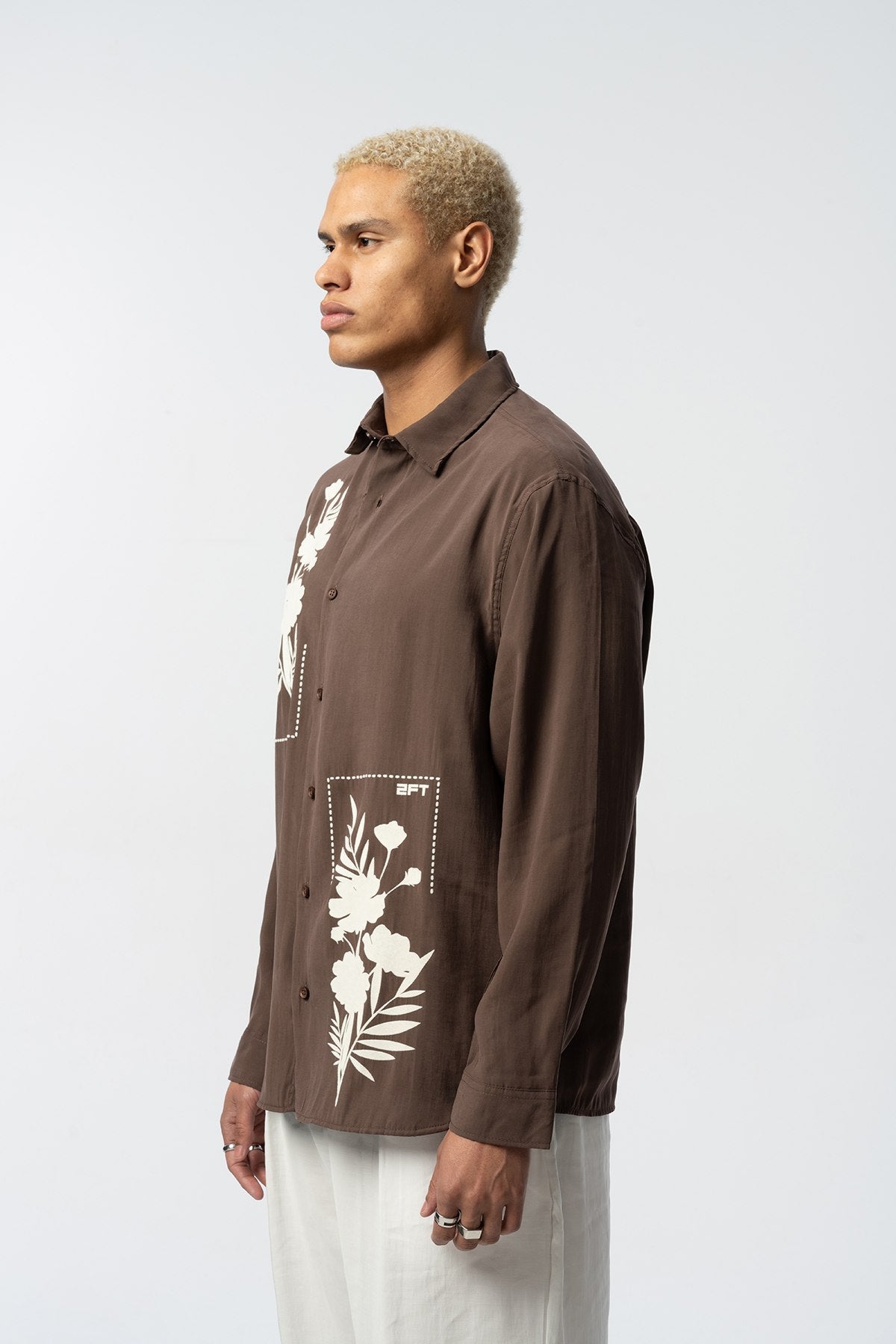 2512 Resort Linen Shirt in Brown