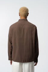 2512 Resort Linen Shirt in Brown