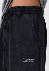 Essence of Life Straight Sweatpants in Washed Black