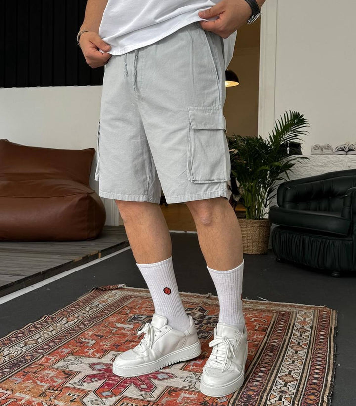 Difransel cargo shorts in grey