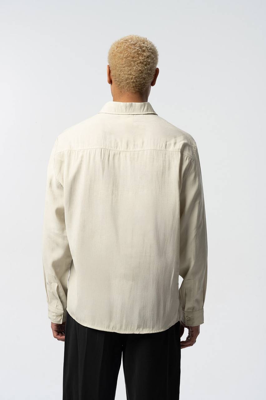 2512 Resort Linen Shirt in Beige
