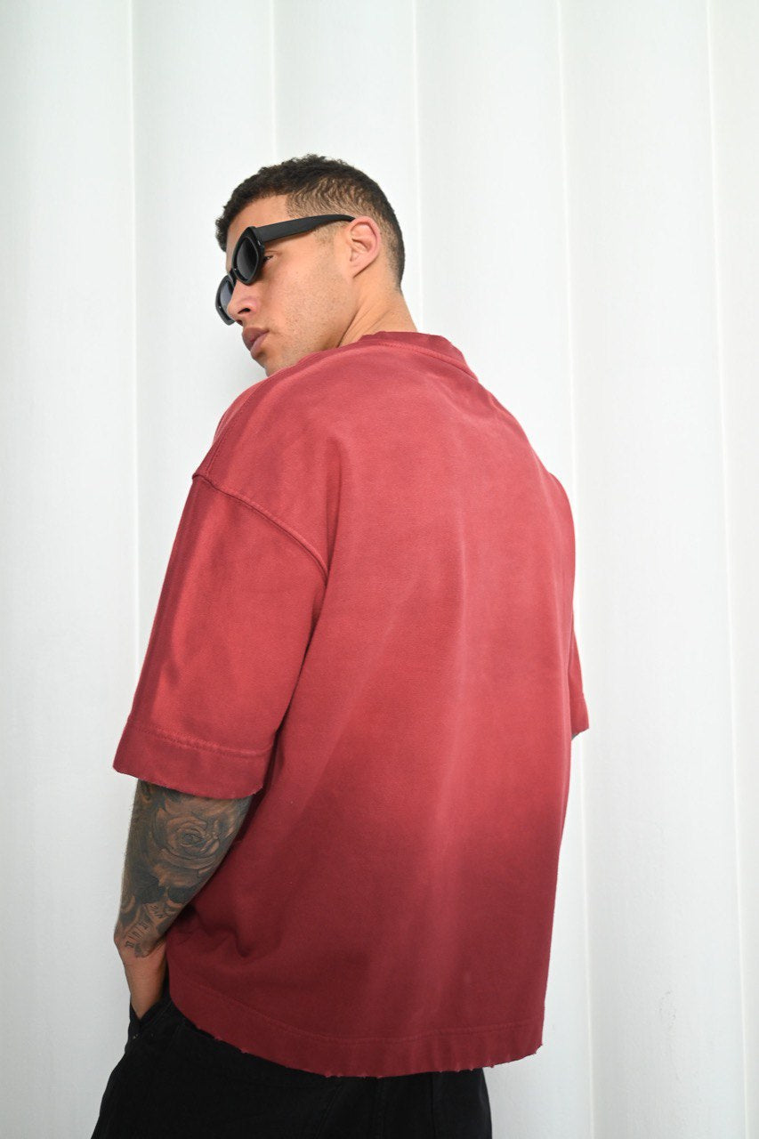 Mechanic Sun Faded iT-shirt n Burgundy