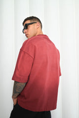 Mechanic Sun Faded iT-shirt n Burgundy