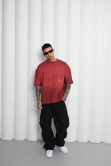 Mechanic Sun Faded iT-shirt n Burgundy