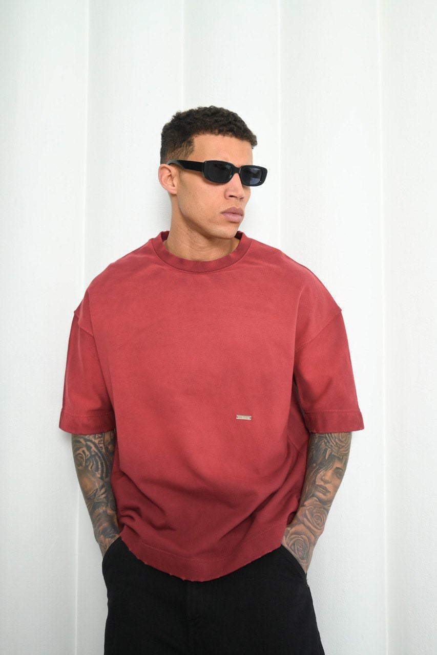 Mechanic Sun Faded iT-shirt n Burgundy