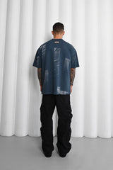 Mechanic Brush Strokes T-shirt in Teal