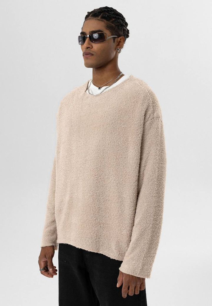 Essence of Life Oversized Knitwear in Wash Stone
