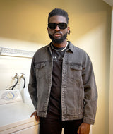 Difransel Denim Jacket in washed black