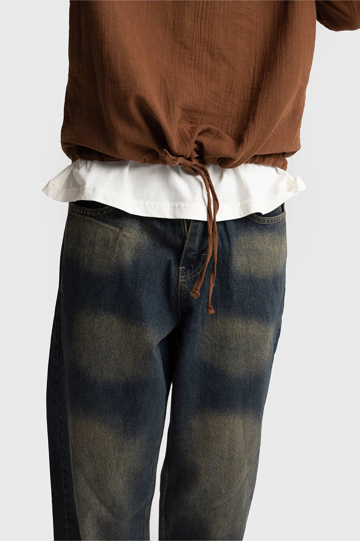 GIESTO linen shirt in brown