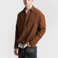 GIESTO x GARM ISLAND linen shirt in brown