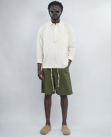 GIESTO linen shirt in off-white