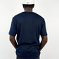 Garm Island Notch neck t-shirt in navy blue