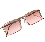 Pink zombie Lens Slim Rectangular Aviator Sun glasses