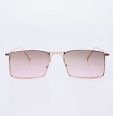 Pink zombie Lens Slim Rectangular Aviator Sun glasses