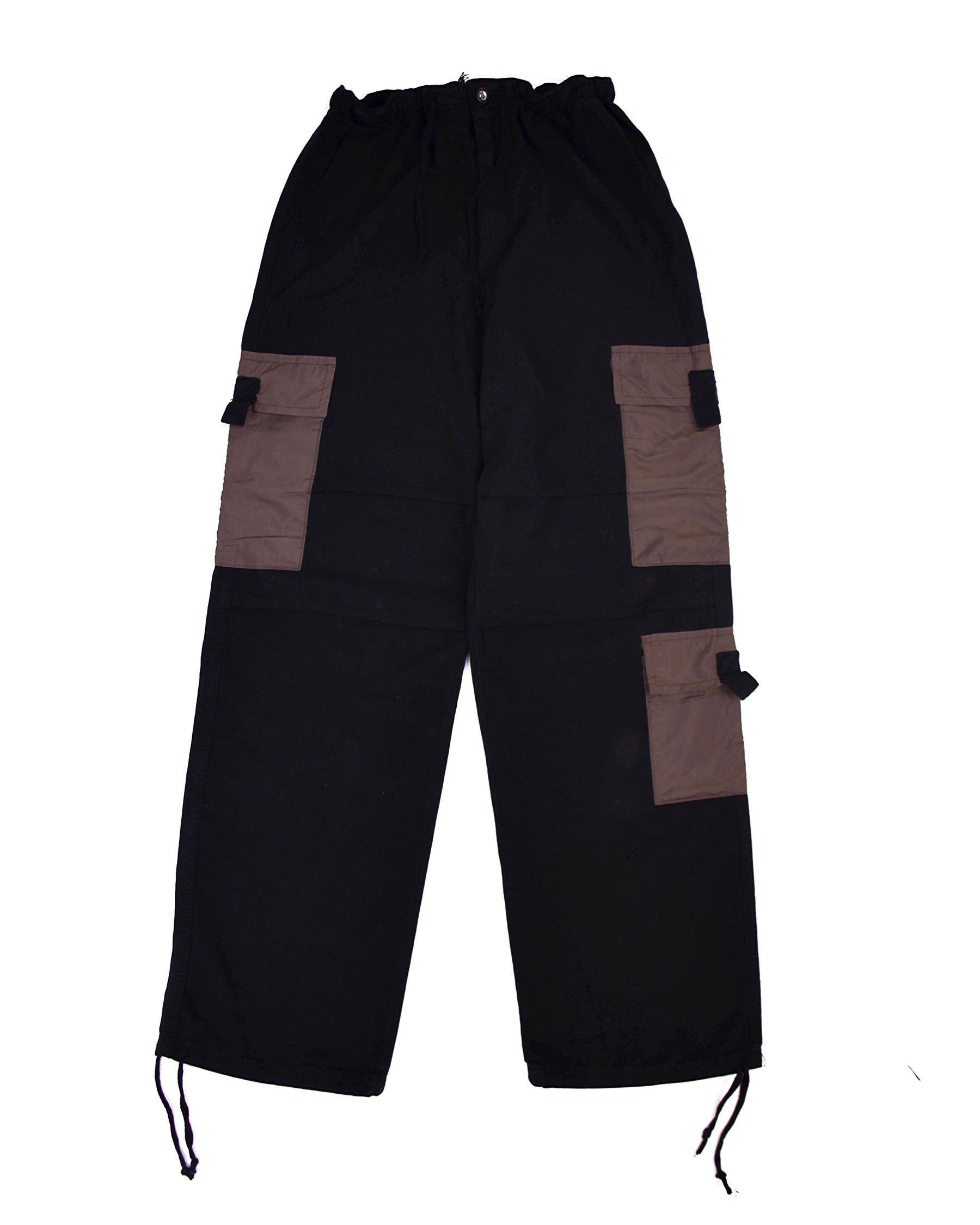 Difransel Multi Pocket cargo pants in black
