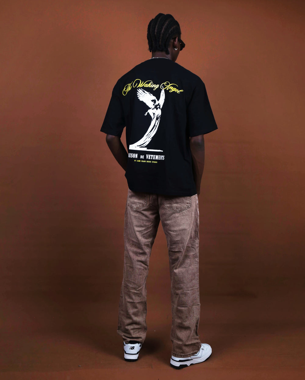 Maison De Vêtements Waking Angel T-shirt in Black
