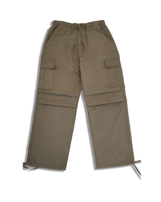 Garm Island x Difransel Parachute Fabric Cargo Pants in Khaki